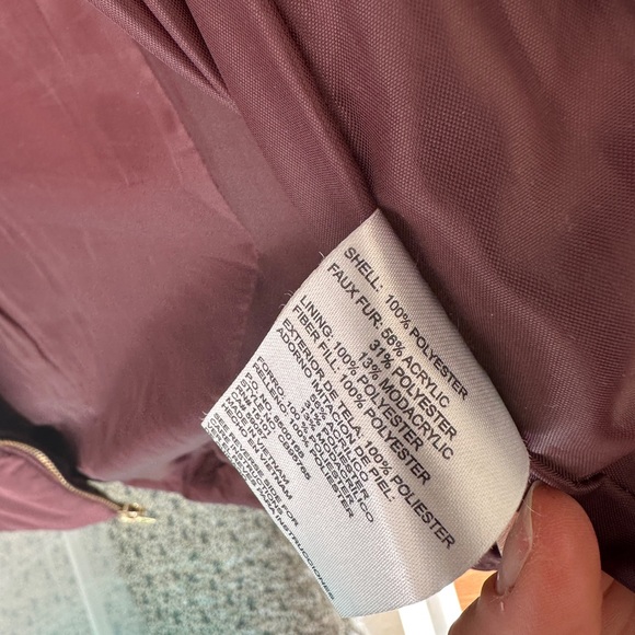 Small Celebrity Pink Puffer Coat in Plumberry - Picture 7 of 7